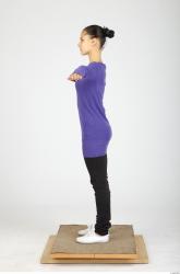 Whole Body Woman Animation references T poses Casual Slim Studio photo references